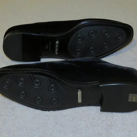 Brooks Brothers Golden Fleece Black Velvet Formal Shoes 10.5 D NWB Brooks Brothers Golden Fleece Black Velvet Formal Shoes 10.5  main image 3